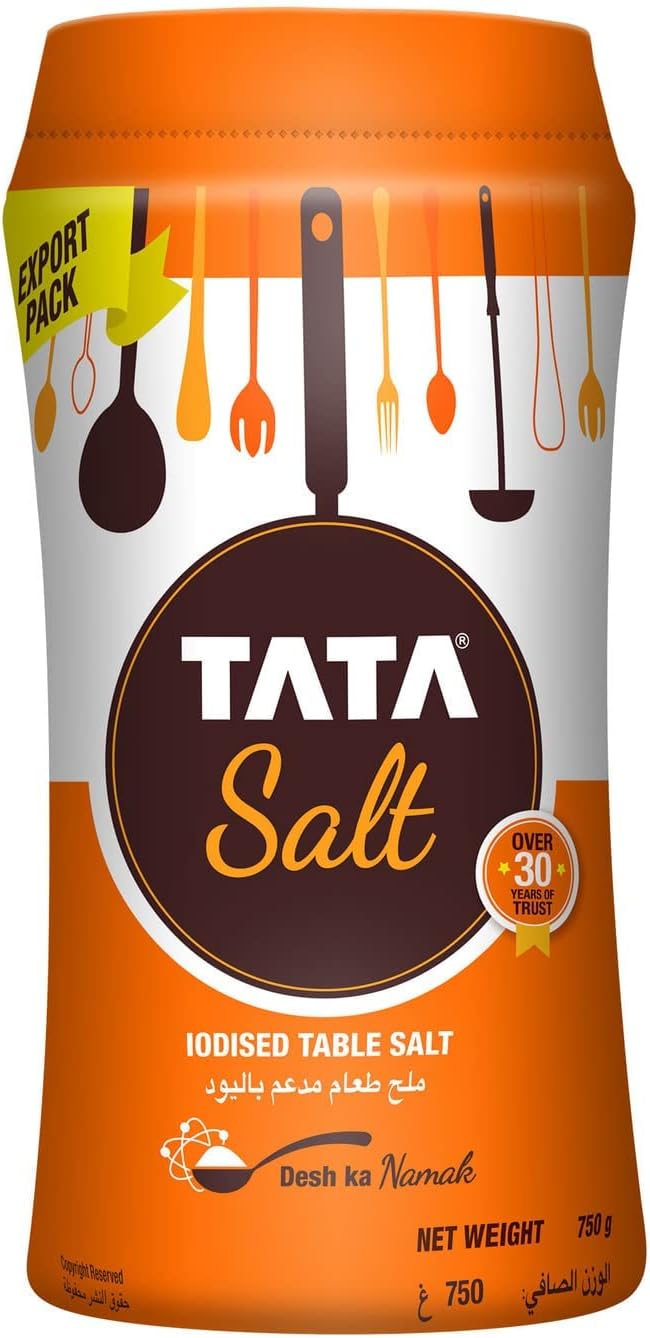 Tata Iodised Table Salt 750g Amazon.ae Grocery