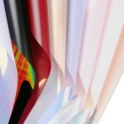 Miniatura 3 de Oakbud 20 hojas de papel de regalo de flores iridiscentes de doble cara, suministros de ramo de floristería impermeables, manualidades, embalaje de