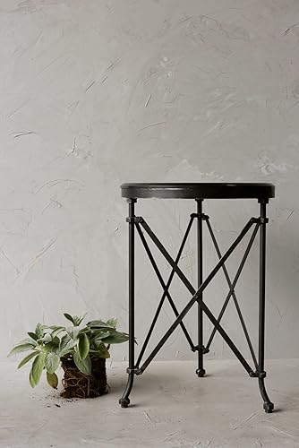 Miniatura 13 de Creative Co-Op Mesa redonda de metal de bronce Bronce,Negro/Mármol,Negro/Madera,https://www.amazon.com/dp/undefined