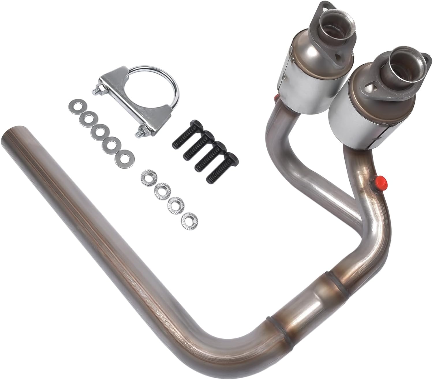 Front Catalytic Converter Replacement for 2004 2005 2006 Jeep Wrangler 4.0L Dual Y-Pipe Catalytic Convertor 81861, 645174 (EPA Compliant)