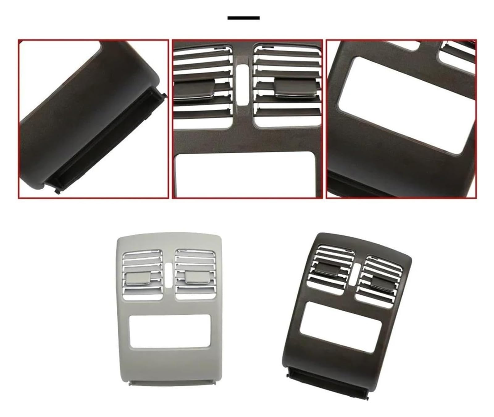 Déflecteur Ventilation Pour X204 GLK Classe 2008-2015 2048304354 Couvercle Panneau Grille Ventilation Pour Climatisation Voiture(Beige)