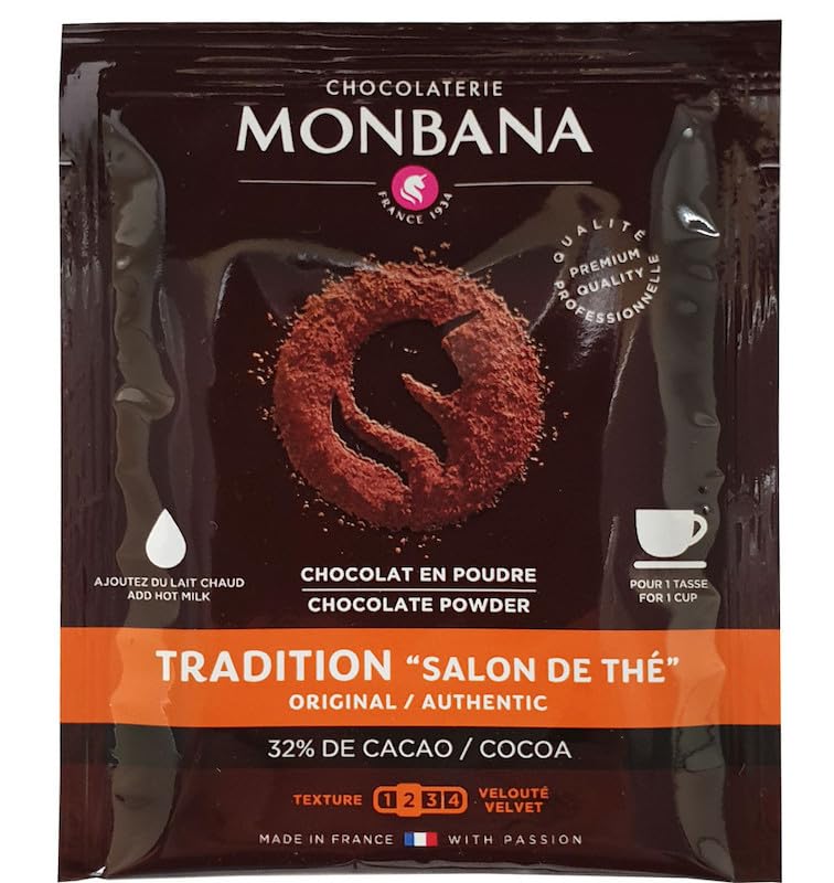 Monbana - Chocolat en poudre Monbana - Tradition - 20 sachets