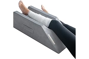 LightEase Memory Foam Post-ACL Surgery Leg, Knee, Ankle Support and Elevation Pillow