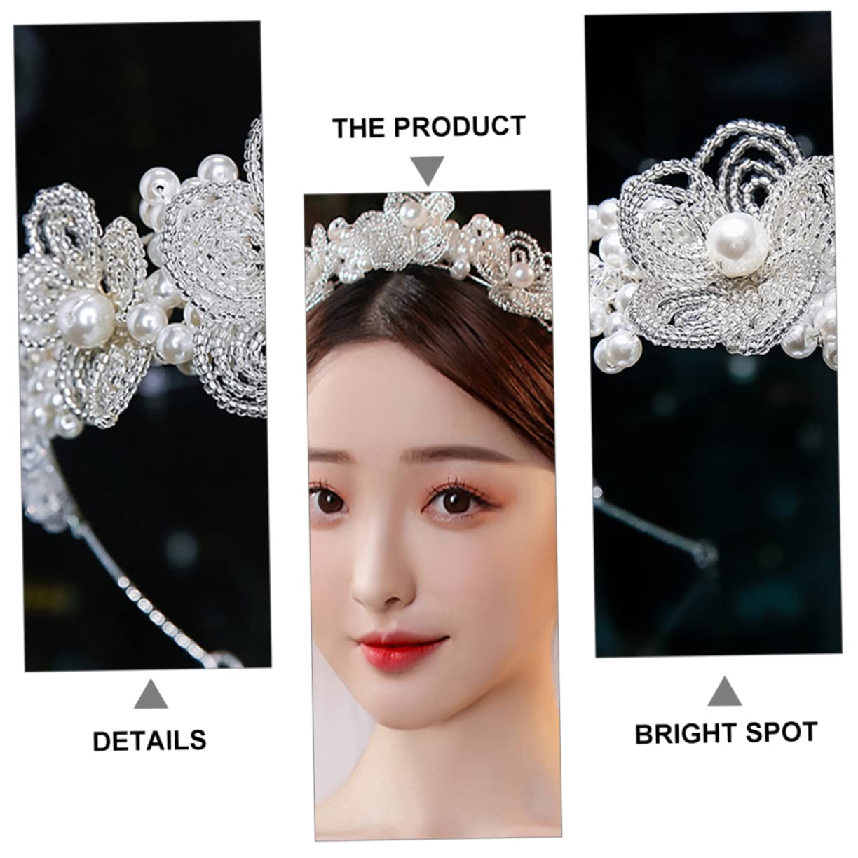 2stücke Braut Haarschmuck Mit Kristallperlen Elegantes Stirnband Für Hochzeiten Charmantes Kopfschmuck-accessoire Für Brautjungfern Und Fotografie Bequem Sicher Im Tragen