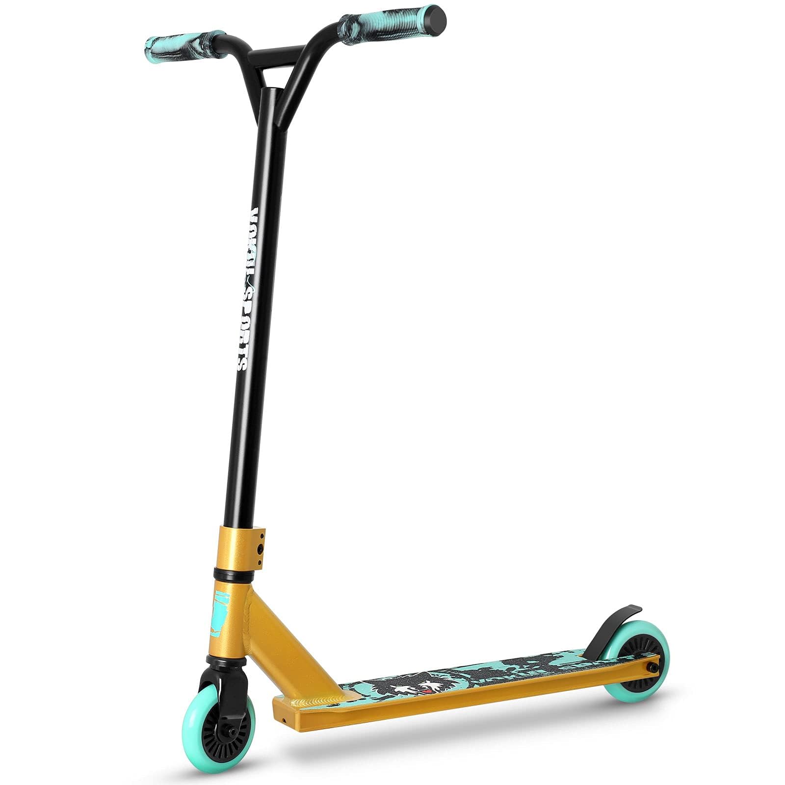 – TRII S2 Stunt Scooter - Freestyle Pro Spec 360 Degree - Tricks Scooter for Age 6+ Beginners Kids Boys Girls Teens, 19.5" W*23.8" H Handlebar, Reinforced Lightweight AL6061 20" L*3.9" W Deck