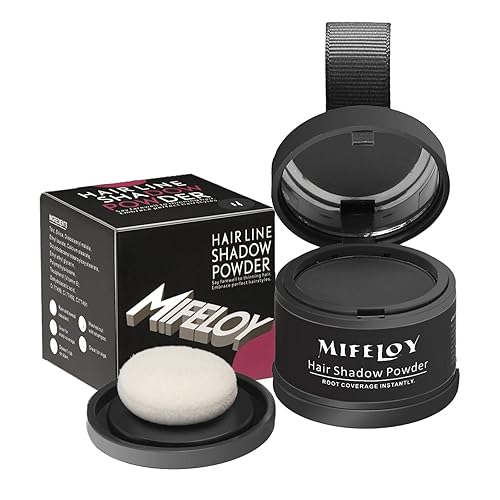 MIFELOY Polvo de retoque de raíz, cubre el color del cabello para grises y cobertura de raíces para mujeres y hombres, corrector de raíces para la