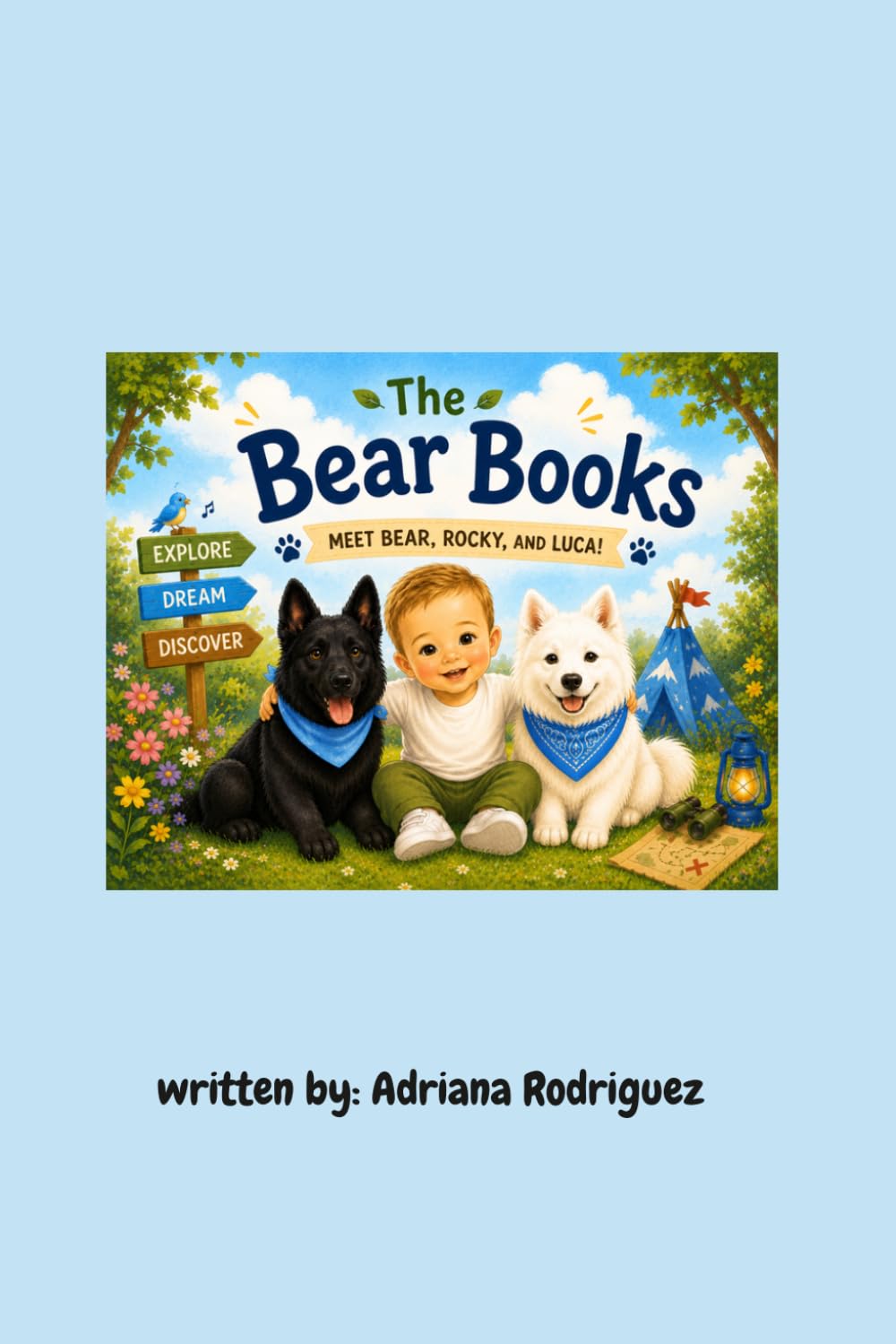 the bear books: Meet Bear, Rocky, and Luca