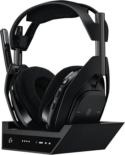 Miniatura 8 de Logitech G Astro A50 Multi-Platform Wireless Gaming Headset + Base Station for PS5/Xbox/PC: PLAYSYNC Audio Switcher, <16bit/48kHz (Console), Negro