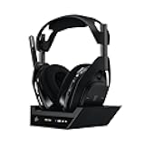 Logitech G Astro A50 X Omni-Platform Wireless Gaming Headset + Base Station for PS5, Xbox, PC: PLAYSYNC Video & Audio Switcher, HDMI 2.1 4K 120Hz VRR, <24 bit/48 kHz, 24hr Battery, 2.4GHz & BT - Black