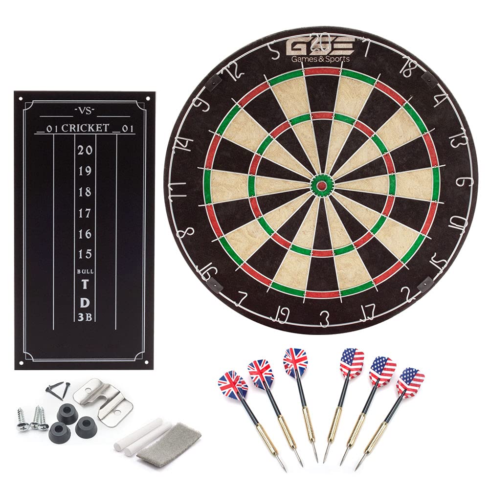 Buy 18" Regulation Size Steel Tip Dartboard Game Set. Excellent Bristle