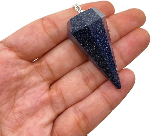 Miniatura 7 de Péndulo facetado de cristal de piedras preciosas naturales