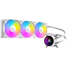 Antec Luna 360 ARGB White AIO Liquid CPU Cooler, 3x120mm PWM ARGB Fans, Infinity Mirror Pump Head Design, High-Performance Cooling, Intel LGA 1700/1851 & AMD AM4/AM5