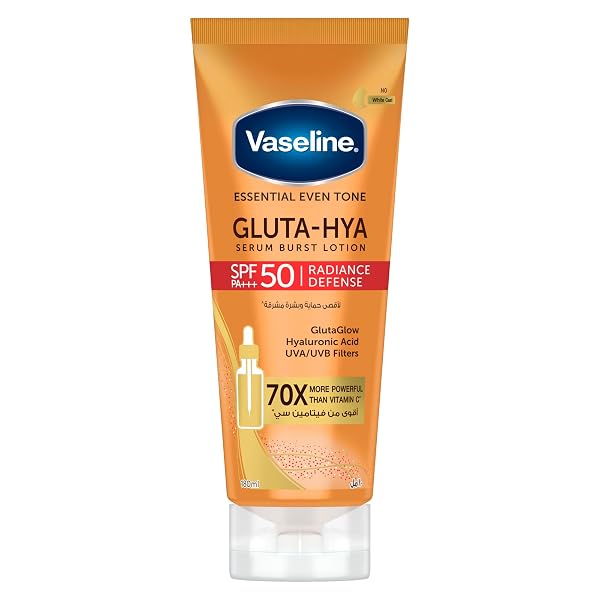 Sponsored Ad – Vaseline Gluta-Hya Serum Burst Lotion, Radiance Defense, SPF 50 PA+++, with GlutaGlow Technology, Hyaluroni