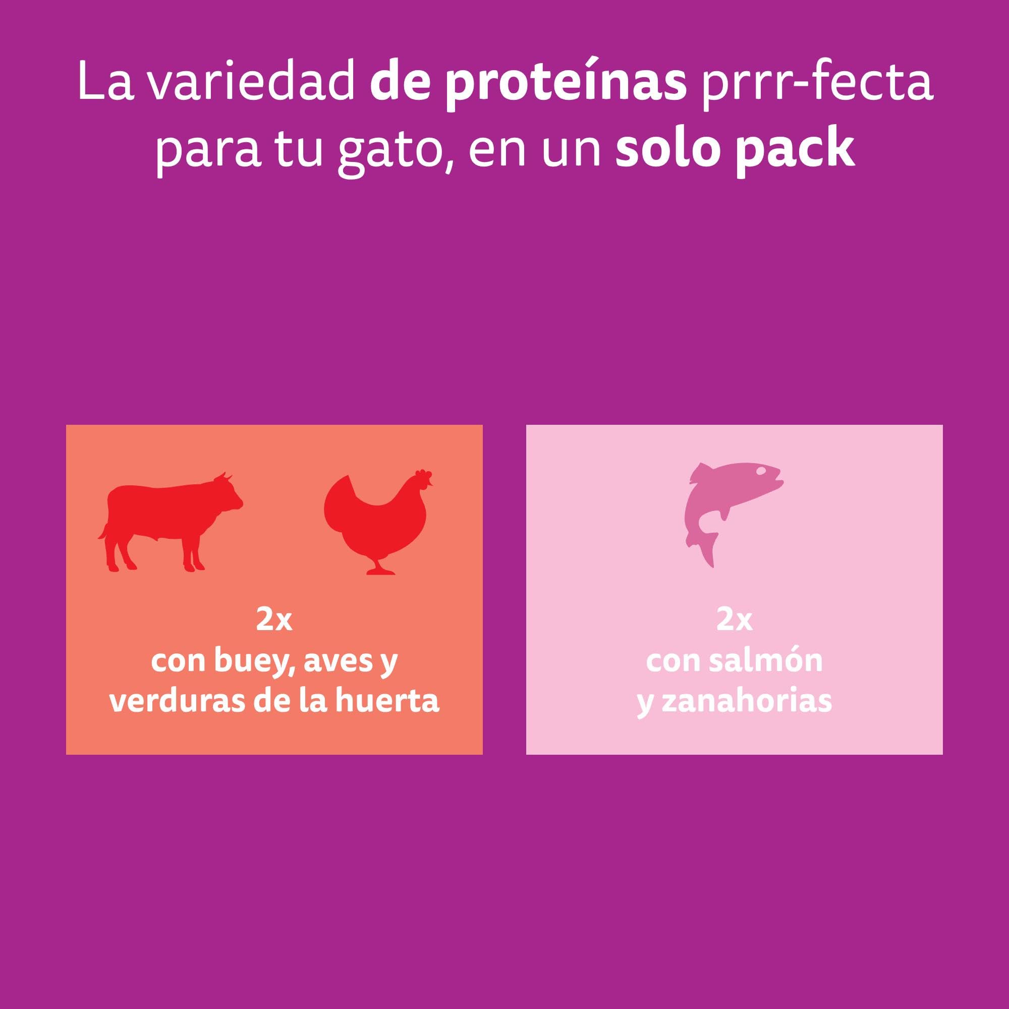 WHISKAS Tasty Mix Comida húmeda en Salsa Gatos Adultos Sel. Chef - 13 x 4 bolsitas x 85g