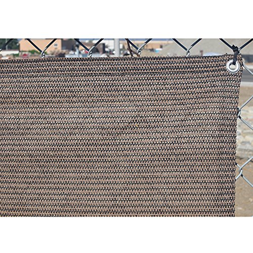 Alion Home© Elegant Privacy Screen Mesh for Backyard, Deck, Patio, Balcony, Pool, Fence. (40'' x 15', Mocha Brown) - Thumbnail 5