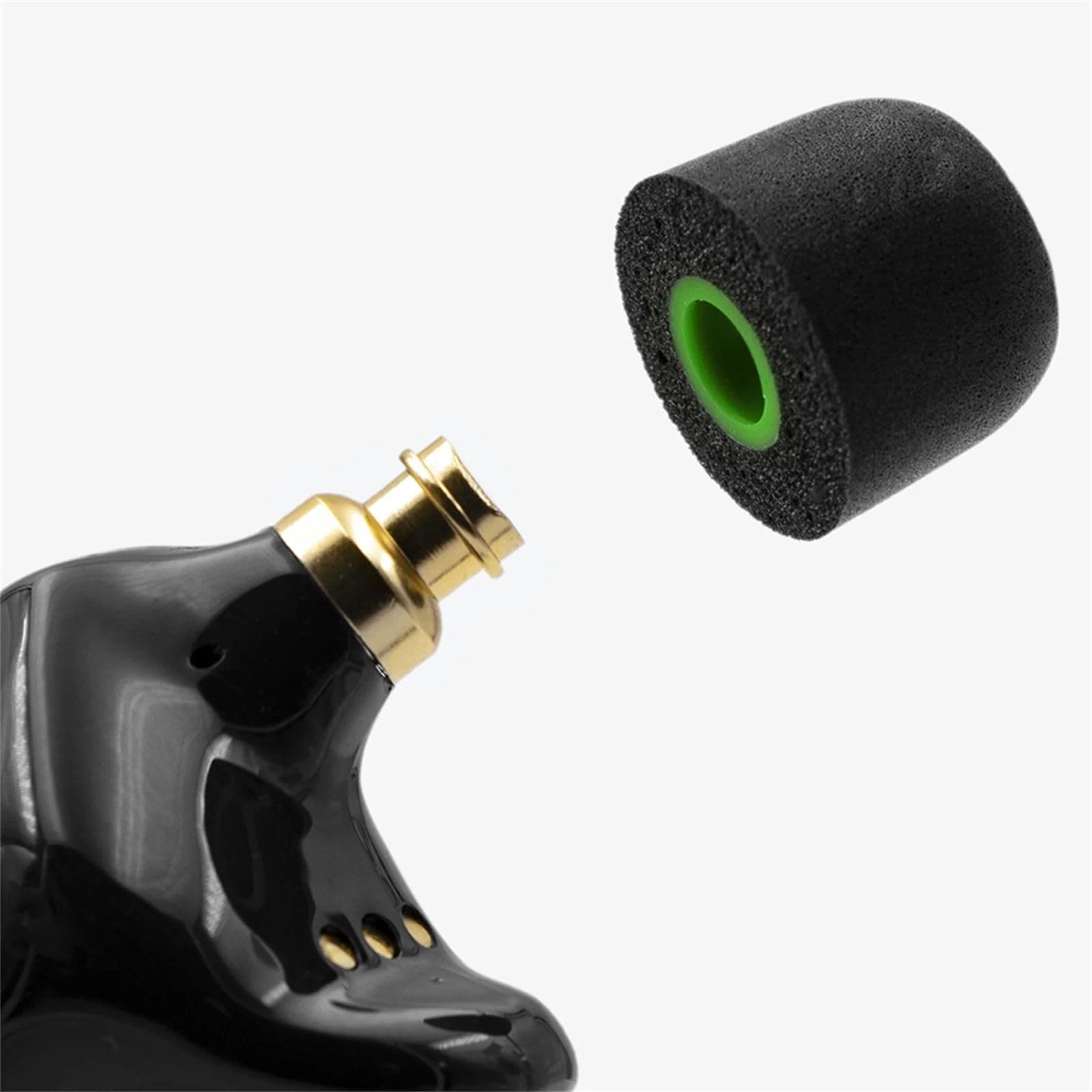 Linsoul Tripowin TP45 spiralny rowek z pianki pamięciowej, 2 pary zatyczek do uszu do monitora do uszu, odpowiednie do dyszy słuchawek 4,5 mm - 6,5 mm (L)