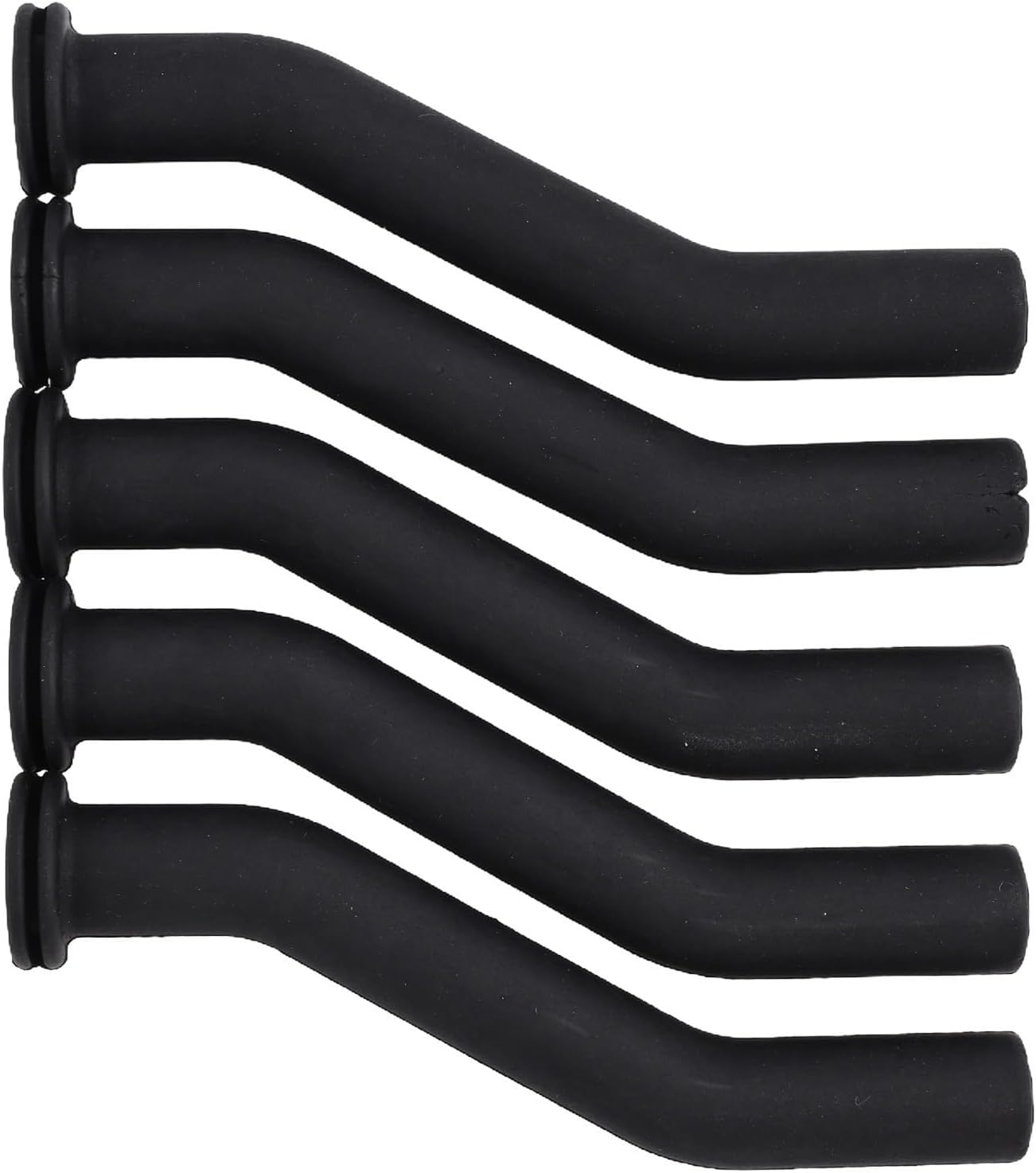 5-Pack Vacuum Hose for Lawn Tractors - Compatible with LA140, LA150, LA155, L118, L120, X146R, Z645, E120–E180, D125–D170 & 100 Series (Rubber, Black)