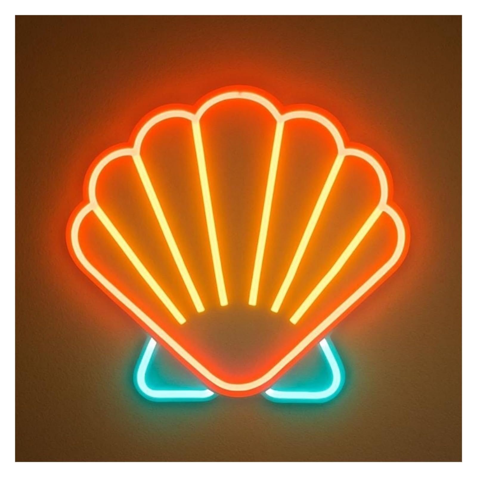 Insegna al Neon LED Insegna Al Neon Capesante, USB/Alimentata, Per Ristorante Di Pesce E Arredamento In Famiglia Costiera 48cm/18.9in