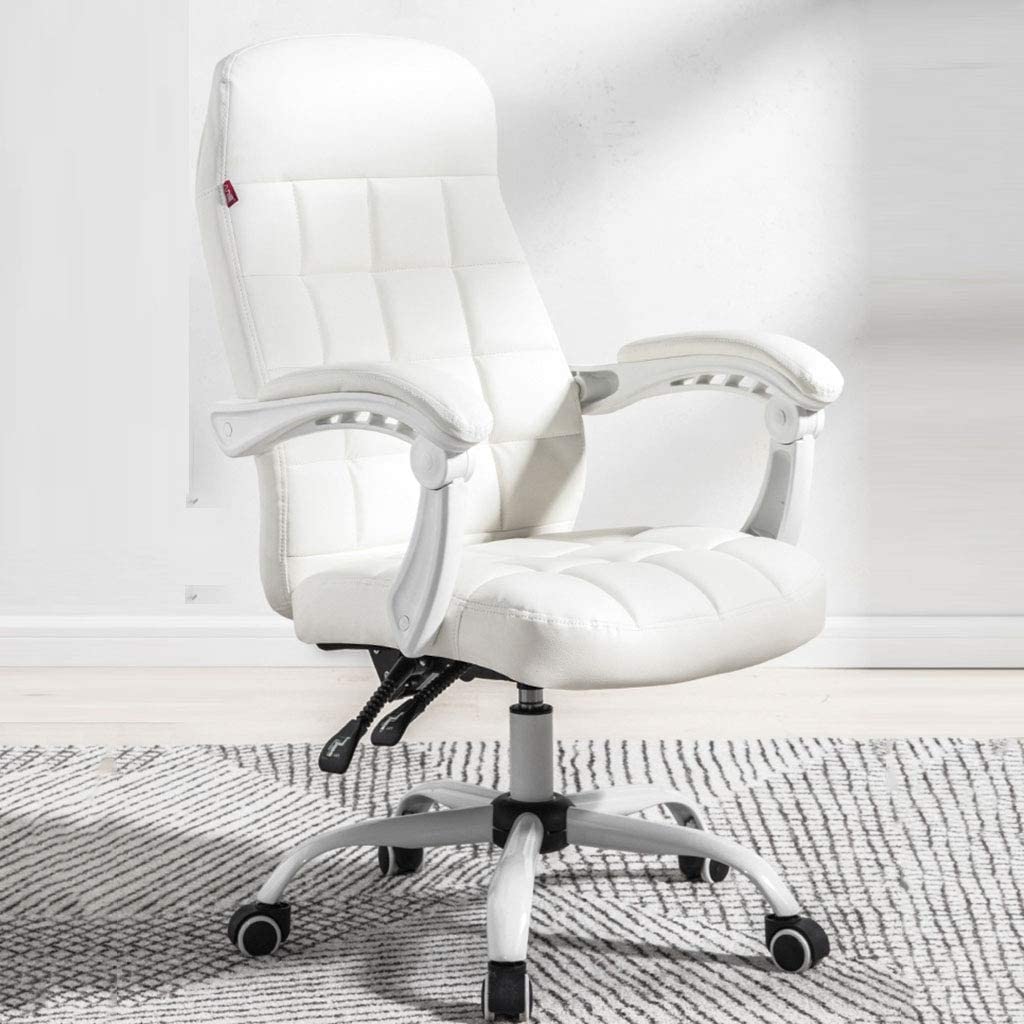 Fotel Gamingowy Krzesło Komputerowe Home Boss Chair Krzesło Sportowe Sypialnia PU Leather Krzesło Biurowe Biuro Krzesło Konferencyjne Obrotowe I Podnoszące Krzesło Biurowe ( Color : Roze , Size : 64*6