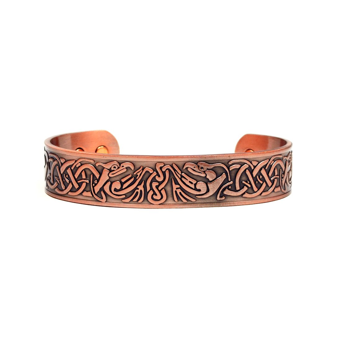 Accents Kingdom Bracelet De Manchette en Cuivre Celtique magnétique De Phoenix
