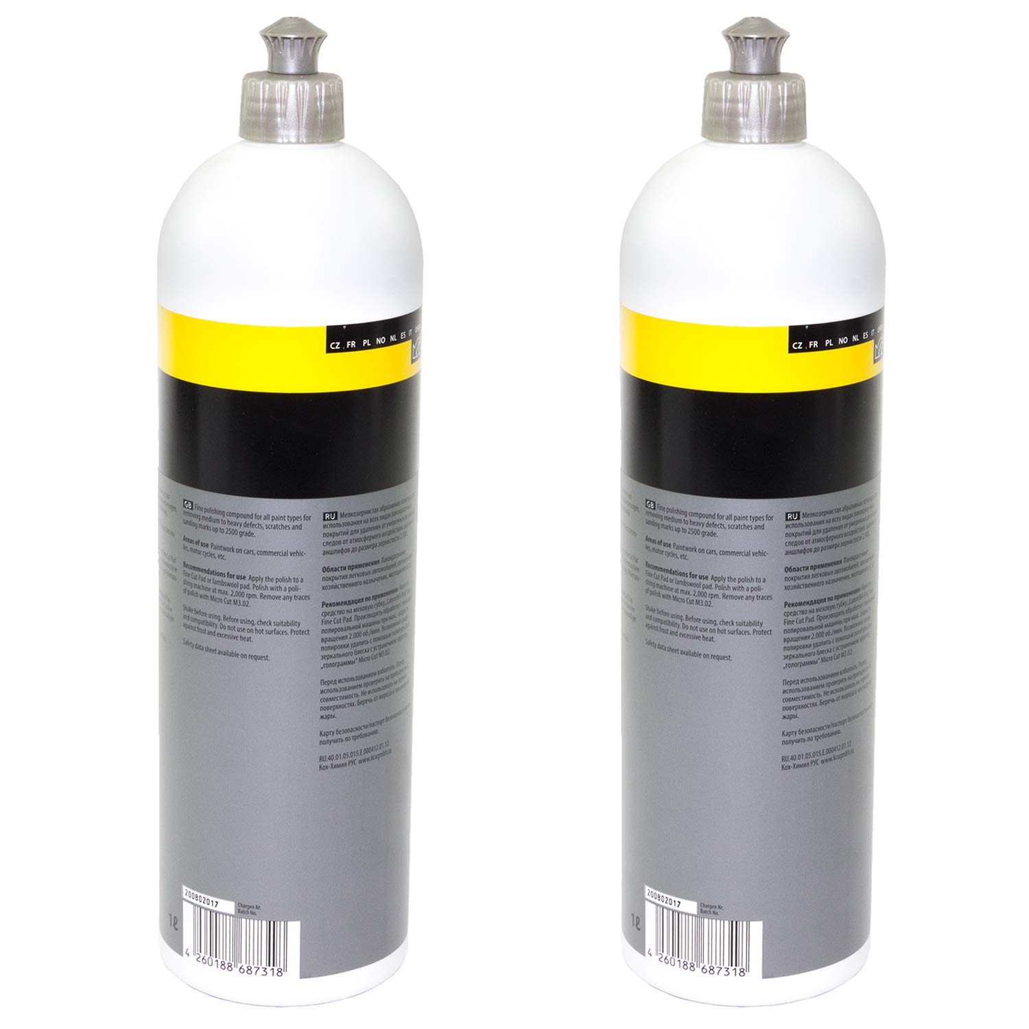 Feine Schleifpolitur Siliconölfrei Fine Cut F6.01 Koch Chemie 2 Liter
