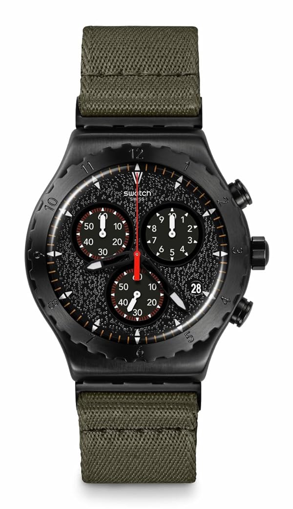 Swatch Unisex Casual Black Watch Stainless Steel Quartz by The Bonfire by Swatch - Used condition - CA$129.39