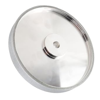 8 Inch CBN Grinding Wheel - Electroplated Grinding Wheel for High-Speed Steel Sharpening - 180 Grit, 1 Inch Wide, Perfect for 8- Bench Grinders