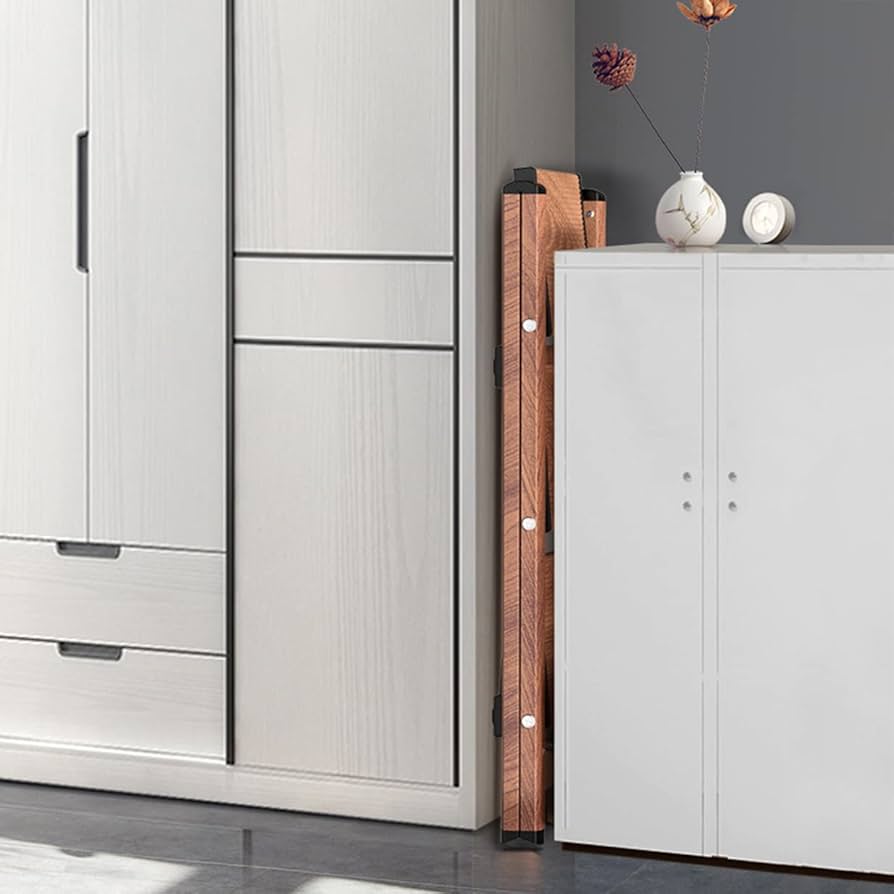 GameGem 3 Step Ladder, Folding Step Stool With Anti-Slip Wide Pedal, Aluminum Material Lightweight Yet Sturdy, 150 KG Load, Cute Modern Apperance For Indoor Household Spaces, Cream Chocolate