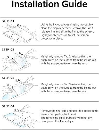 Miniatura 9 de Ringke Película doble fácil protección de 4 capas compatible con Samsung Galaxy Z Flip 4 5G Protector de pantalla (2022) Recubrimiento de reparación