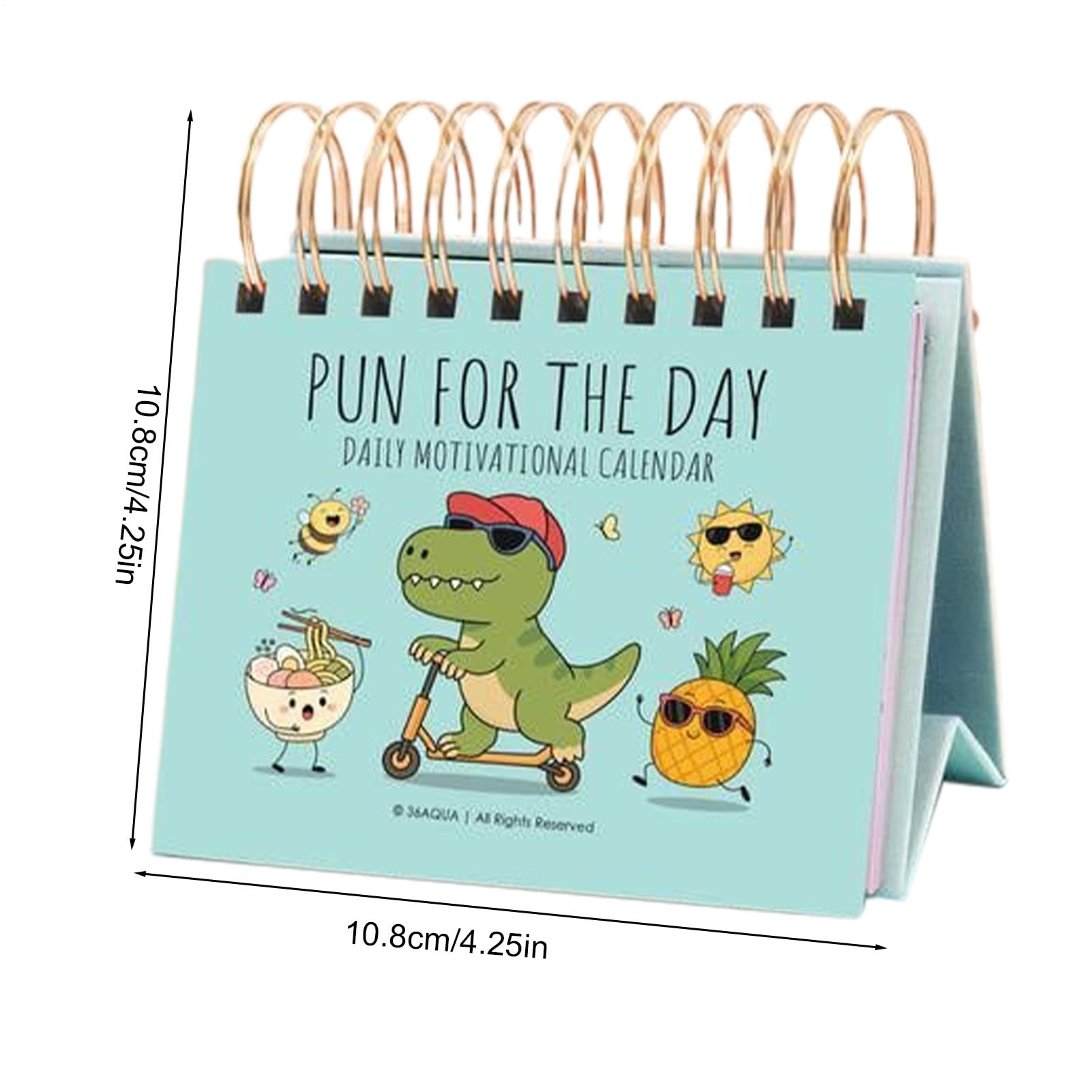Motivational Calendar - Daily Quotes for Desk | Perpetual Table Decoration, 2026 Inspiration, Positive Reminder with Compact Build & Stylish Appeal for Workplace, Dorm, Home, Office and Study