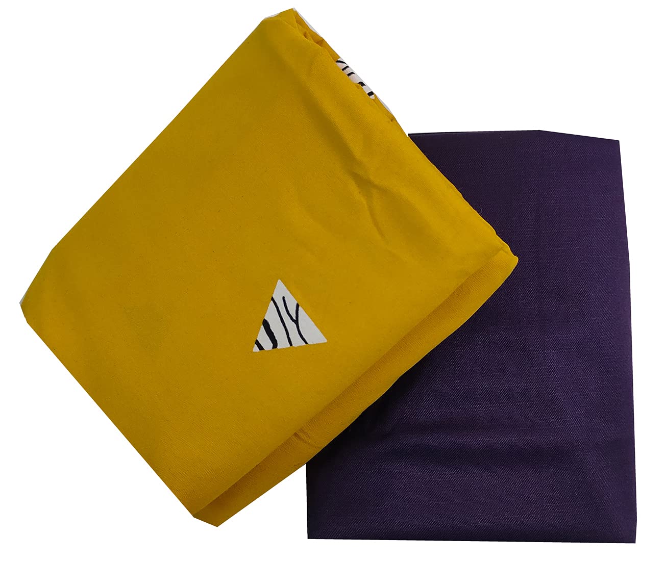 Men's Poly Cotton Shirt And Trouser Unstitched Fabrics Set (Yellow_Freesize)-image-12