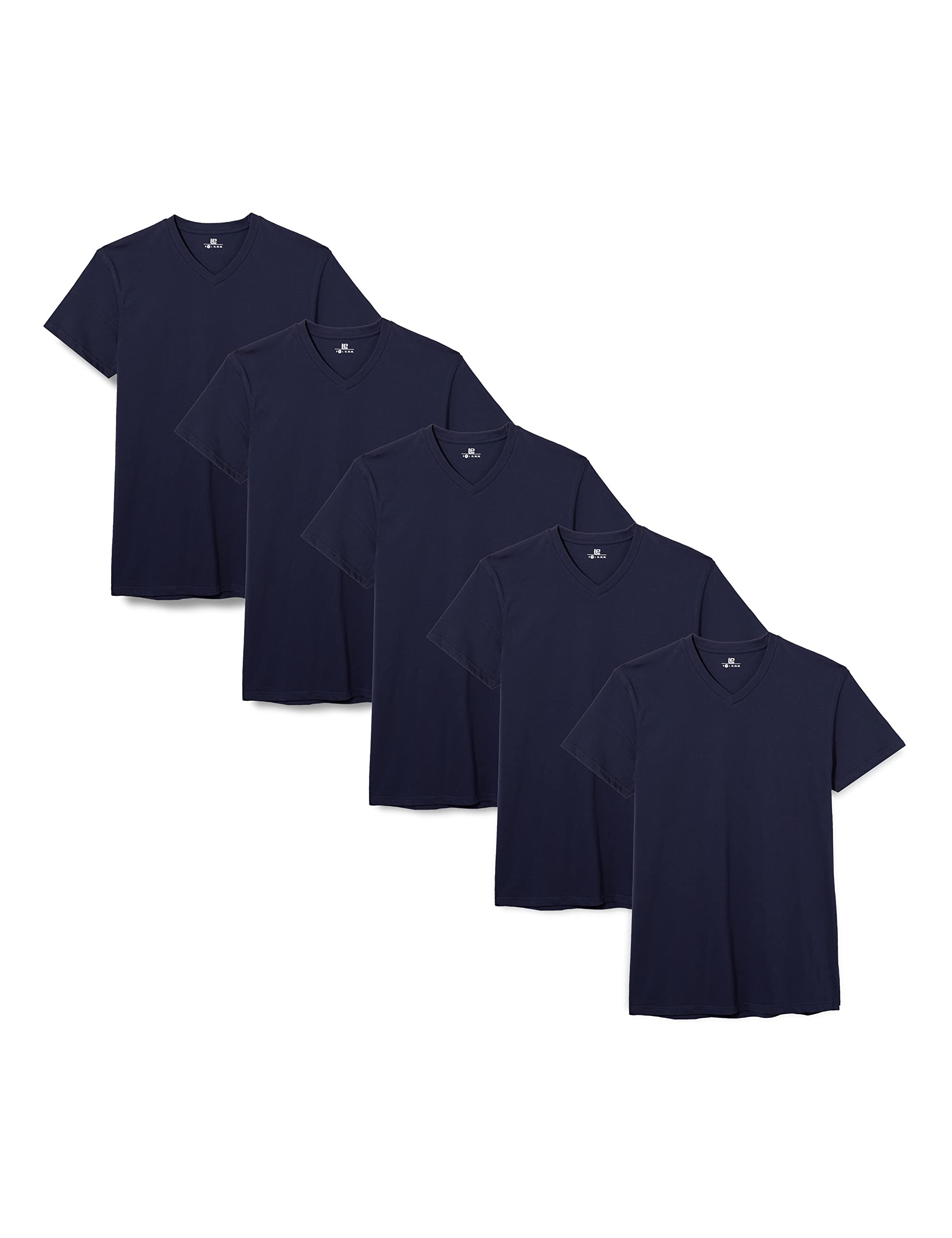 Lower East Basic T-Shirts mit V-Ausschnitt für Herren 3er I 5er I 10er Pack aus 100% Baumwolle in vielen Farben