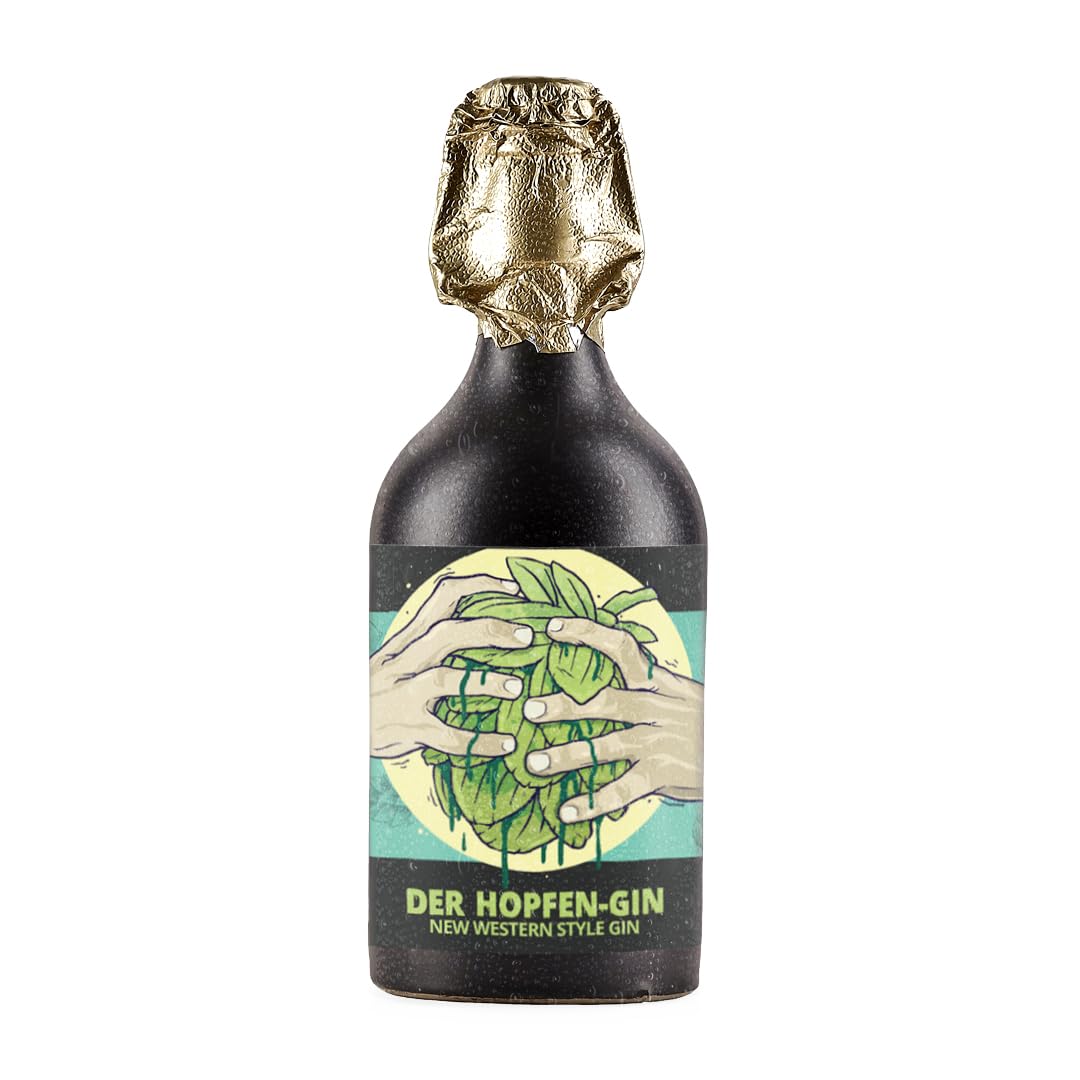 Hertl Hopfen Gin | Handgemachter Gin mit Aromahopfen Mosaic | Fruchtige Zitrus- & Hopfennoten | Braumanufaktur Hertl - 37,5% vol. - 0,5 l - inkl. 84 ct Pfand