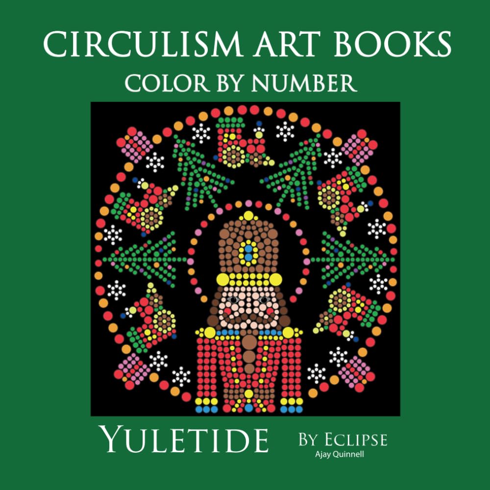 Yuletide Color by Number Circulism Christmas book : Superior Paper Edition