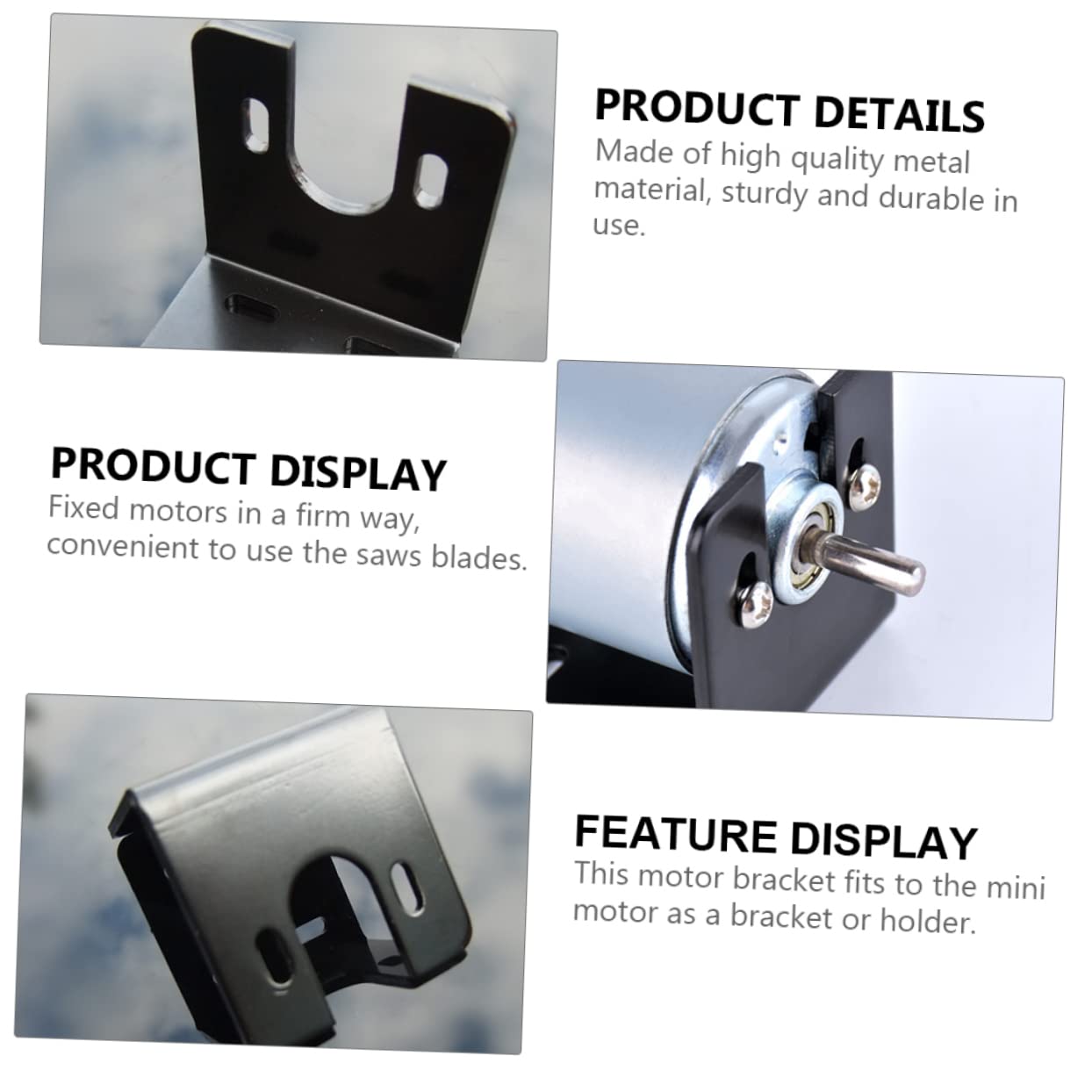 IWOWHERO Rc Motor Mount Set 2 Motor Stands Horizontal Mounting Bracket for Easy Installation