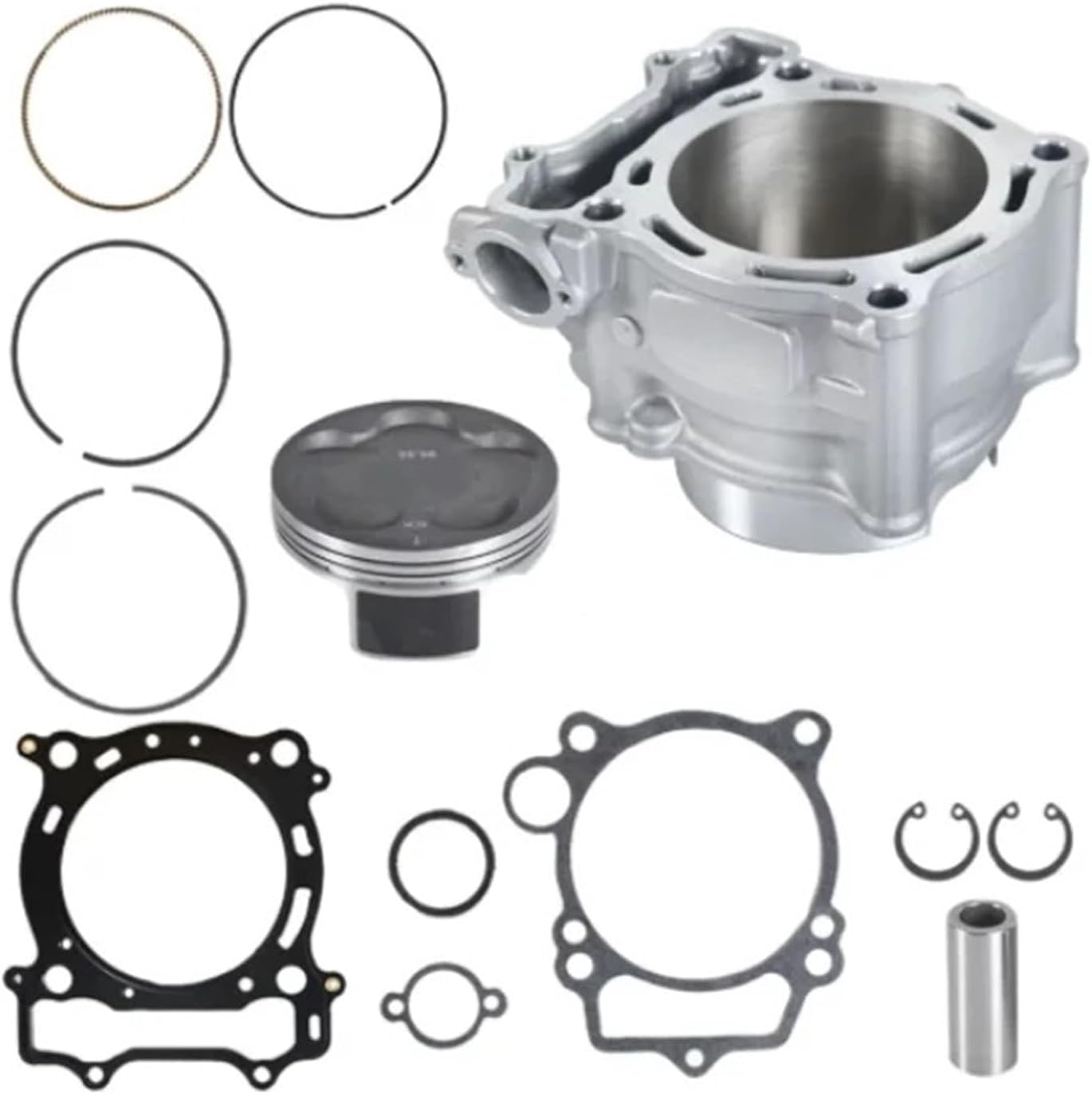 95mm Cylinder Piston Gasket Top End Rebuild Kit 450cc Compatible With YAMA YFZ450 WR450F 5TA-11311-12-00 2004-2009