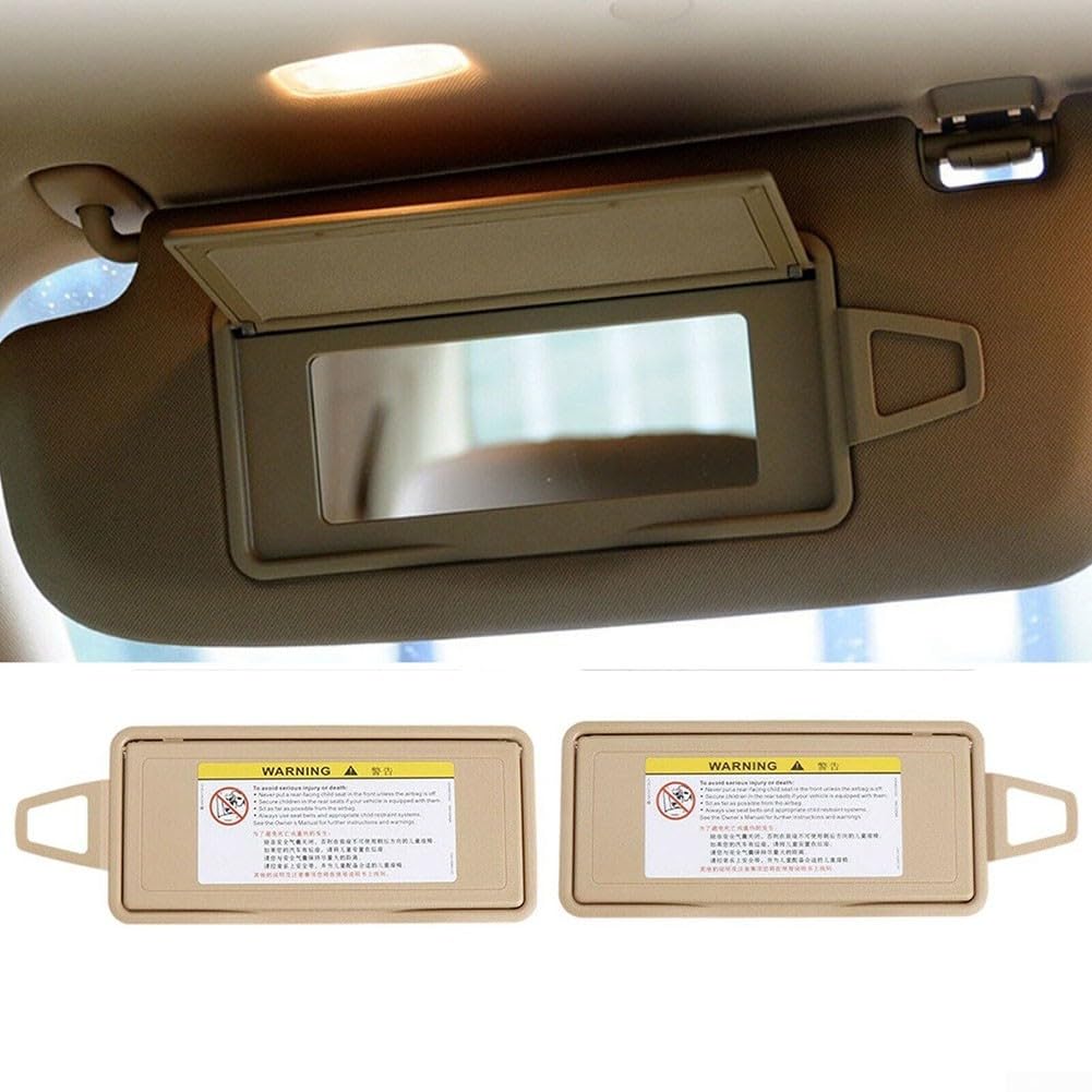 Elegante visiera parasole per specchietto retrovisore per Mercedes Classe S, adatta direttamente ai modelli dal 1998 al 2013 (beige destro)