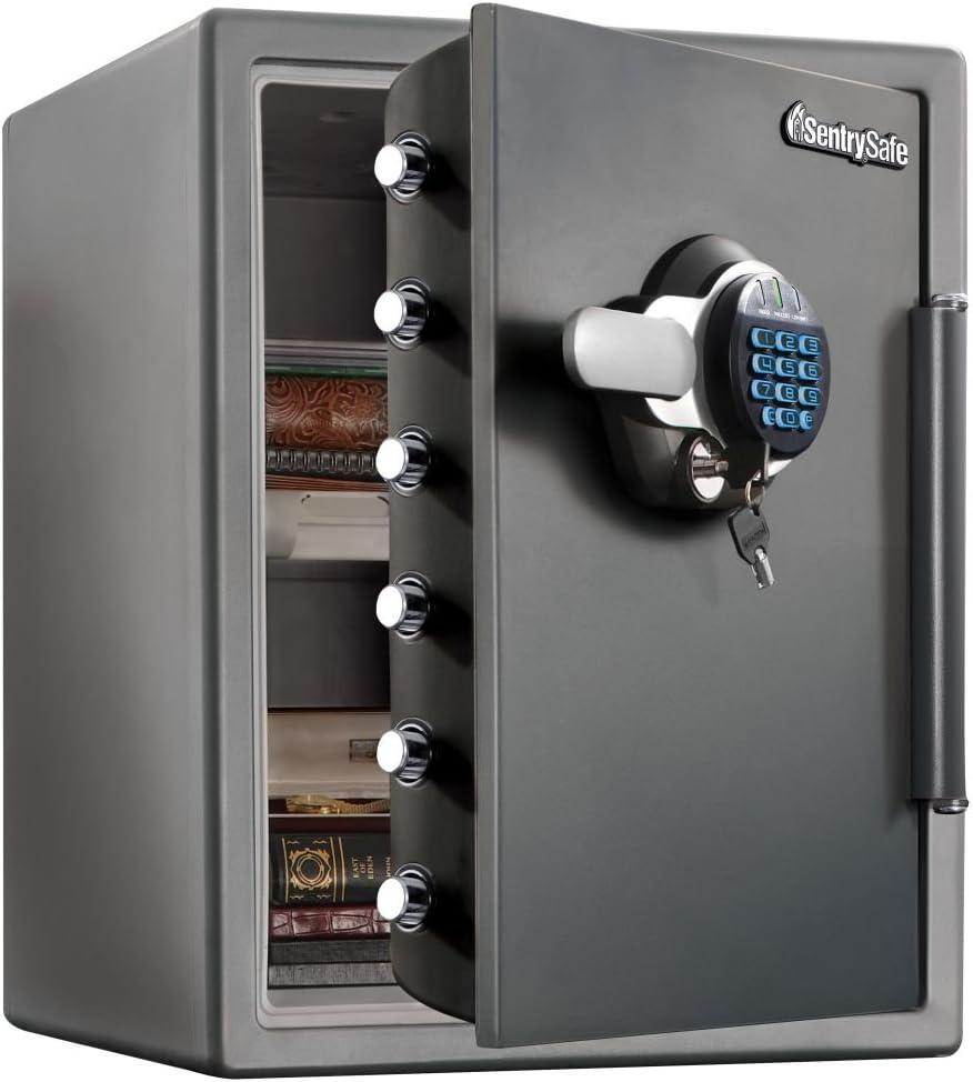 Rottner T05973 STW205GYC Sentry Fire Bird Electronic Lock Safe - Grey/Black