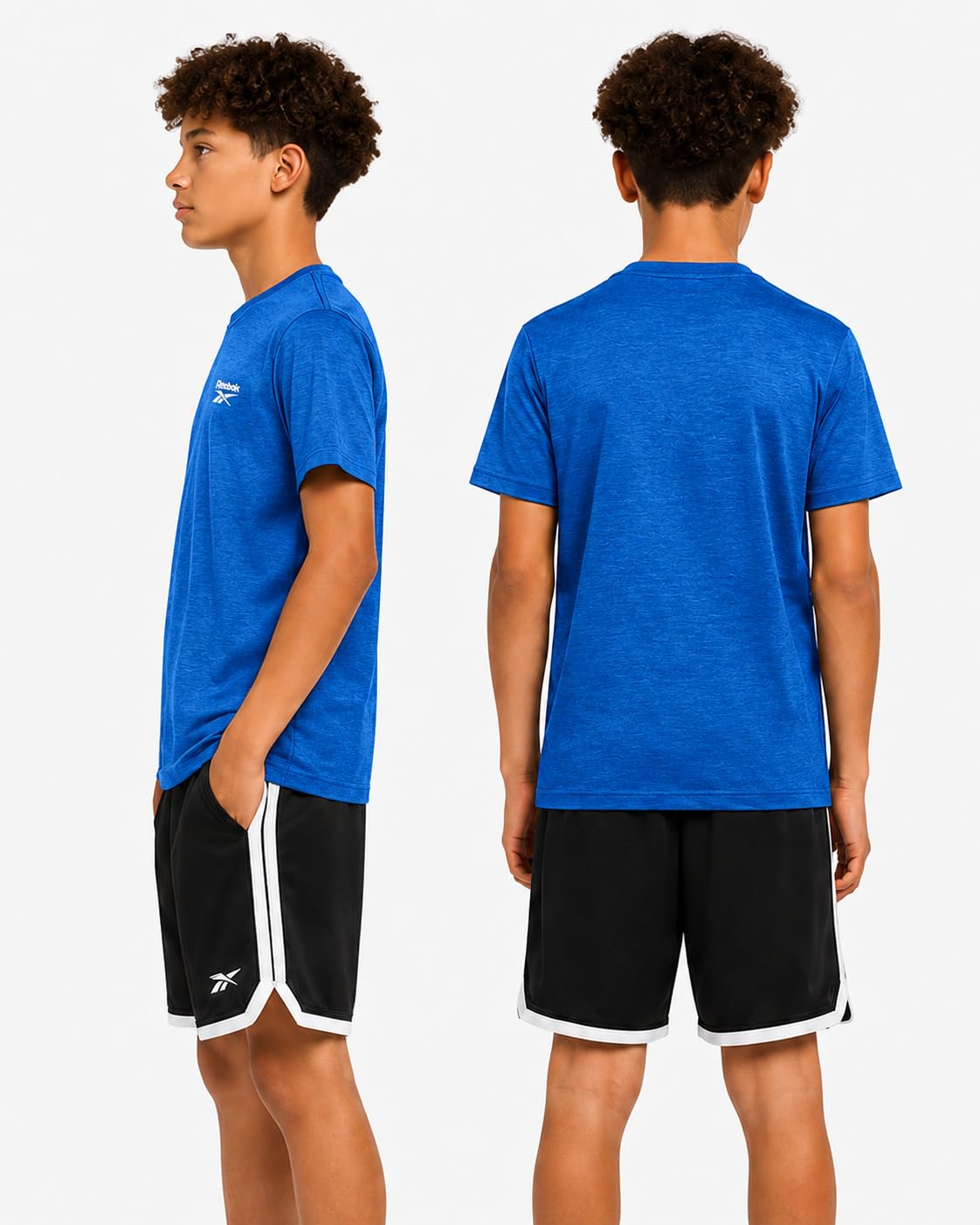 Reebok Jungen Shirts – 2er-Pack Active Performance Dry Fit T-Shirts für Jungen – Athletic Training Tops für Kinder (8–20)