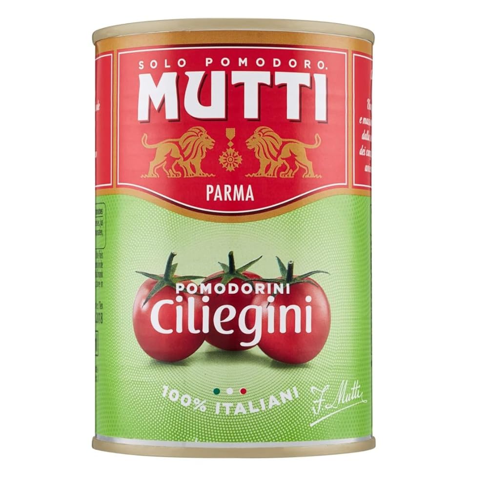 Italian Gourmet Bundle Pomodorini Ciliegini 48x 400g + Polpa Gratis – Kirschtomaten in Dose, ganze Cherrytomaten für Pasta, Pizza
