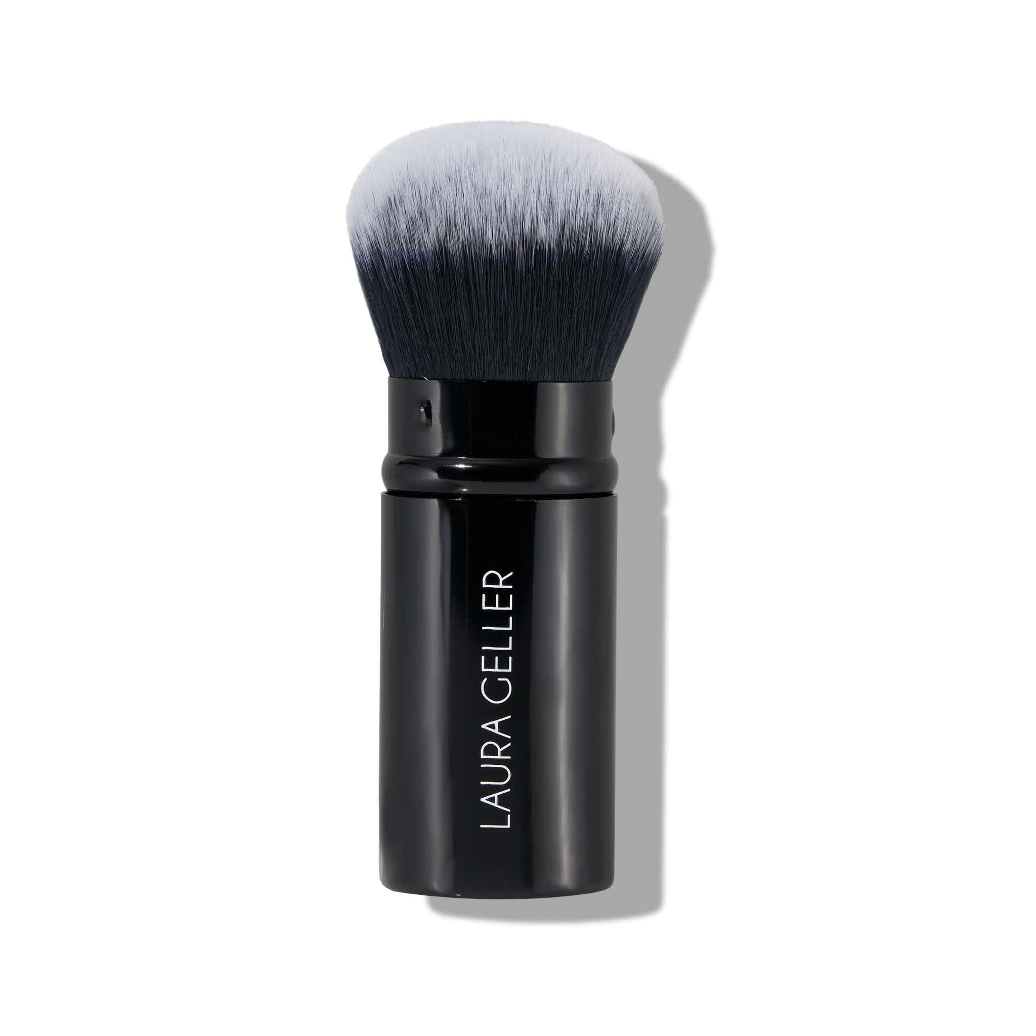 LAURA GELLER NEW YORK Retractable Airbrush Kabuki Brush for All Face Makeup & Foundation for Liquid Cream and Powder Face Makeup With Aluminum Handle - Image 2