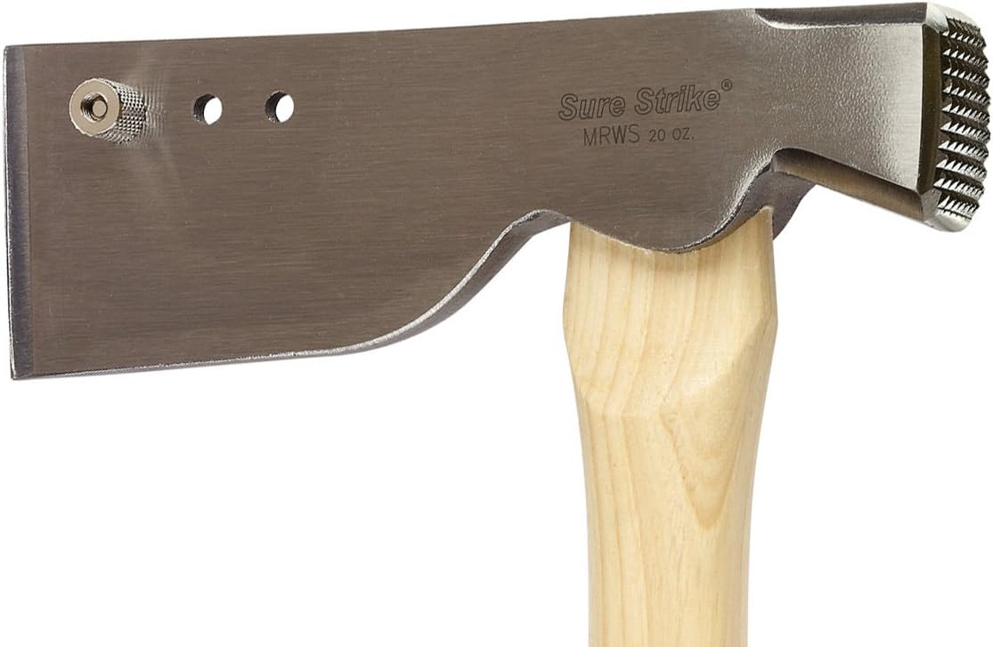 Best Promo Estwing Shingler's Hammer - 20 oz Roofer's Tool with Milled Face & Hickory Wood Handle - MRWS