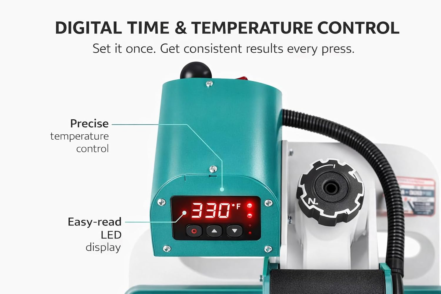Stahls' A2Z Swing Away Heat Press 15"x15": Versatile Precision for Your Crafting Needs. Effortlessly Achieve Professional Transfers on a Wide Range of Materials!