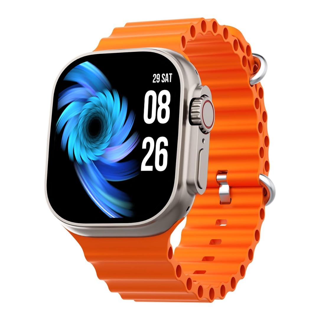 PunnkFunnk T800 Smart Watch with Androids| HD 1.83" Display | Bluetooth Calling | Sports Mode | Health Mode | Sleep Tracking | Compatible with Apple & Android(Orange Strap) (B0CTMBST8B) Amazon Price History, Amazon Price Tracker