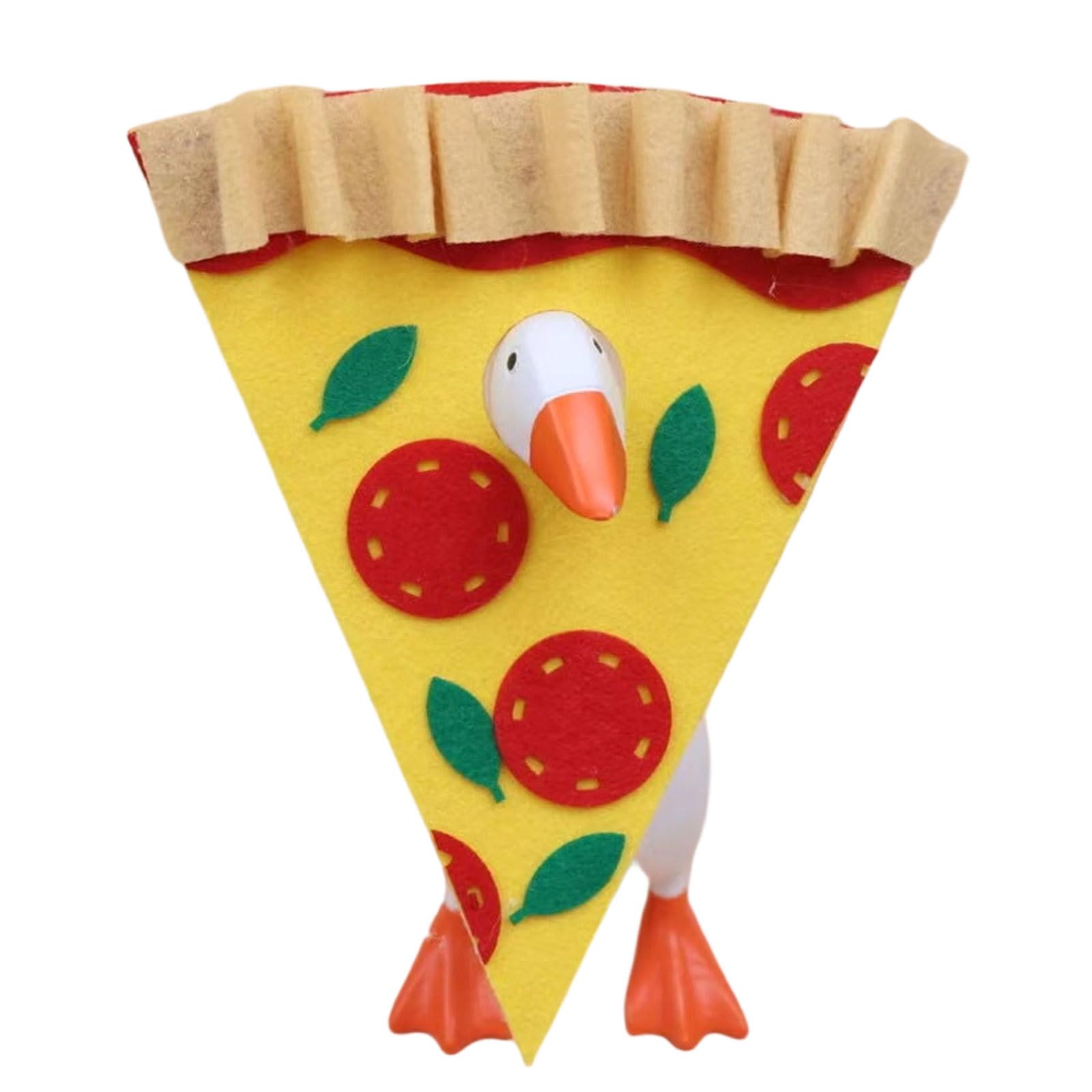 Elnwnnkc Pizza Felt Costume Accessory For 7 Inch Tabletop, Look Outfit Set For Display Decor Accent Figurine Clothes Felt Tabletop Costume Desk Accessory Room Display Shelf Accent