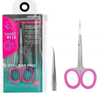 STALEKS PRO Profi Nagelhautschere 25mm Ergonomische Ringe Edelstahl Smart SS-41/3