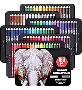 Colored Pencils, 180 Colored Pencil Set Art Soft Core Professional Colored Pencils for Sketching,...