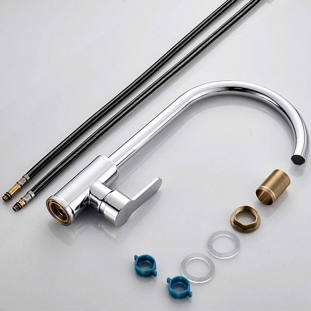 【直営店セール】キッチンタップクラシックヨーロピアンスタイル Pvd メッキ銅キッチン蛇口ホットとコールドシンクの蛇口回転可能なシンクの蛇口セラミッ人気モデル