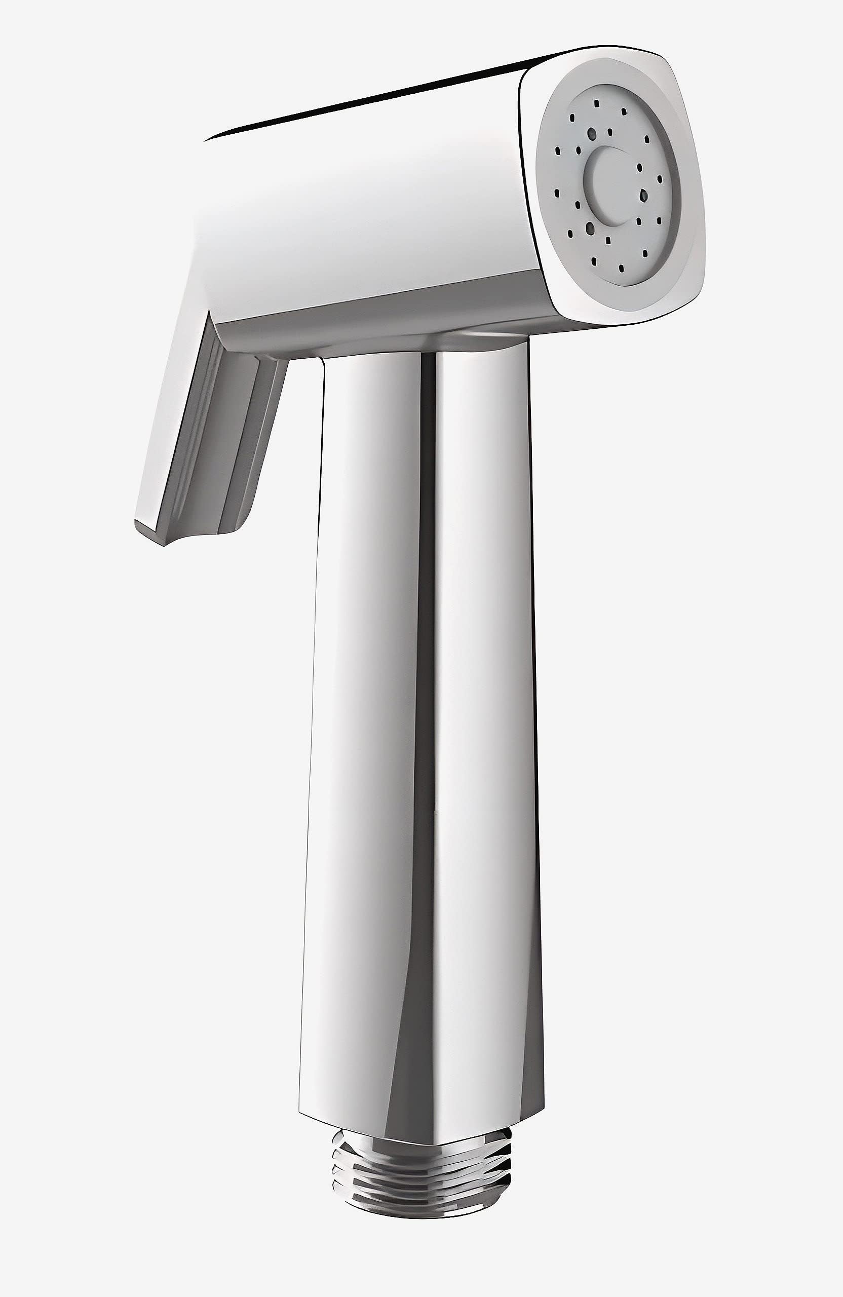 Carnival ABS Square Health Faucet Gun Only | Faucet for Toilet | Jet Spray Gun for Toilet, Bathroom- 1 Year Leakege Warranty (Silver)