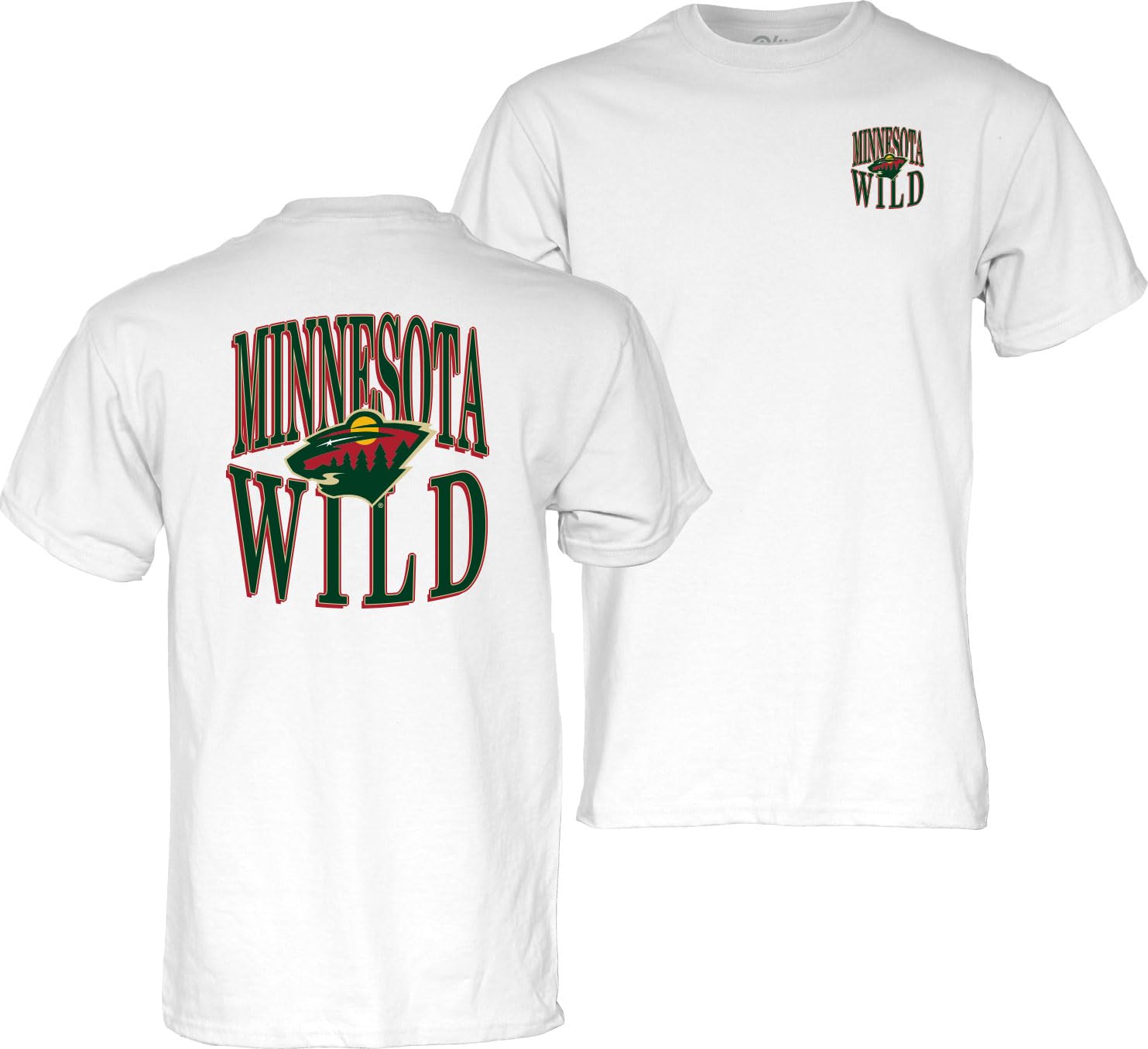 Blue 84 NHL Officially Licensed T-Shirt Front/Back White